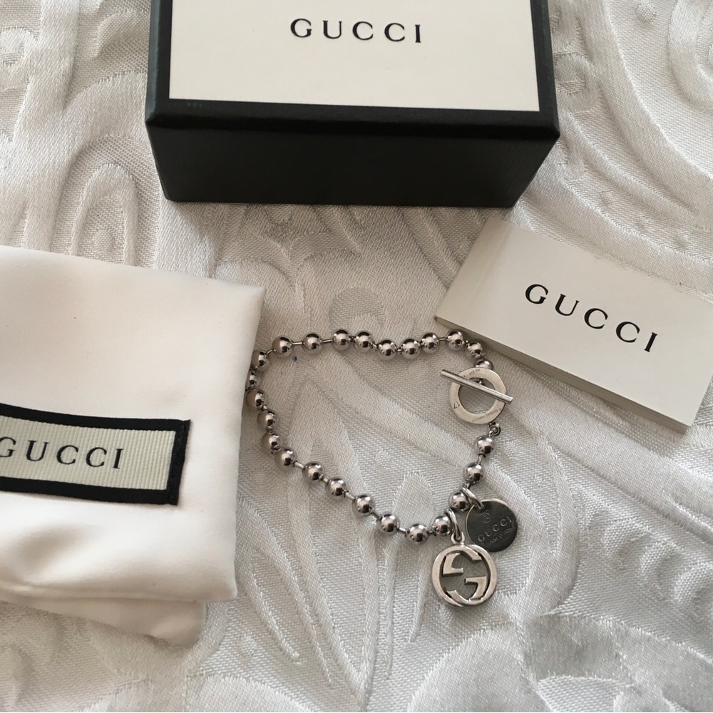 GUCCI Toggle Silver Bracelet